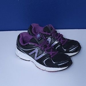 New Balance 490 v2 Athletic Running Shoe W490MVL2 Womens Size 8 W Black Purple